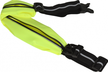 Borseta sport impermeabila cu buzunar pentru telefon 4.7 inch si casti curea reflectorizanta Verde Negru BBL2418
