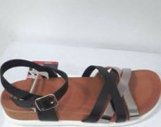 Sandale Fetite Piele Combinata XTI 55062 Marimea 32 Negru 