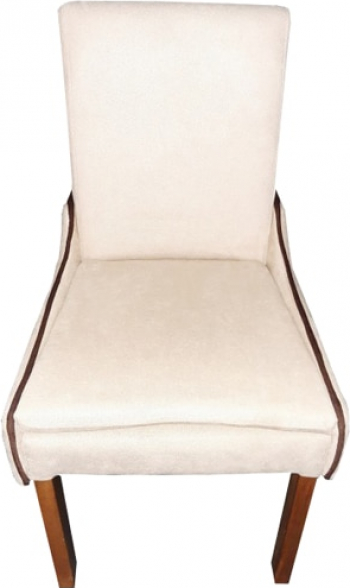 Scaun tapitat T13 Smart Living Studio Casa picioare si cadru din lemn material textil Crem/Maro 