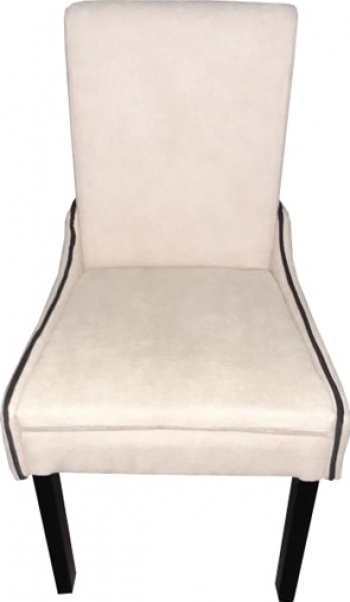 Scaun tapitat T13 Smart Living Studio Casa picioare si cadru din lemn material textil Beige/Negru 