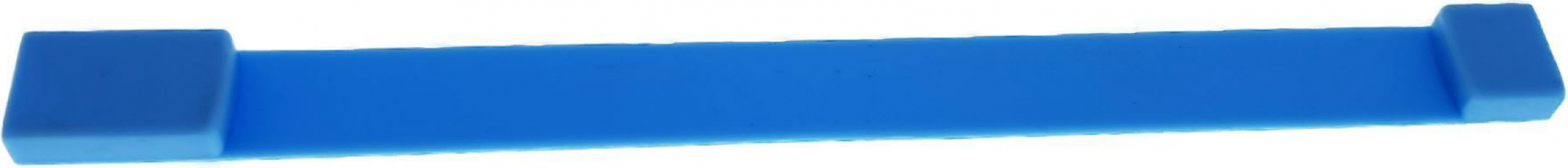 Carcasa pentru memorie USB tip bratara din silicon albastru 