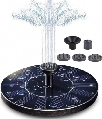 Fantana Arteziana 4-in-1 Plutitoare pe Apa cu Incarcare Solara Diametru 16 cm 