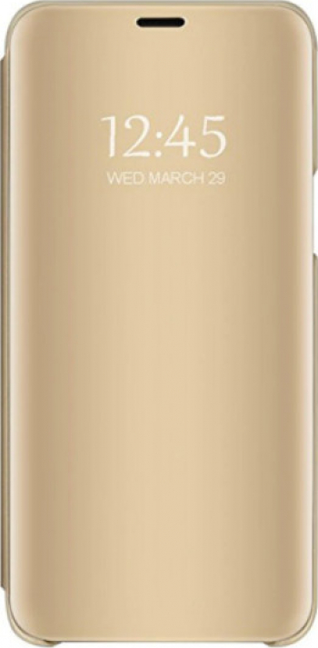 Husa de protectie high quality Clear View flip cover pentru Samsung Galaxy S10 Lite Auriu BBL2295 