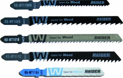 Set lame fierastrau pendular lemn si metal Raider 155413 set 5 piese 