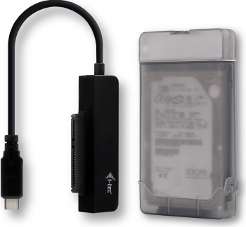 Carcasa externa MySafe i-tec USB-C 3.1 pentru HDD/SSD 2.5 SATA neagra 