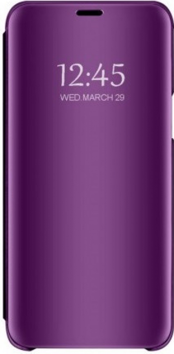Husa de protectie Clear View pentru Xiaomi Redmi 9 flip cover Mov SHO2721