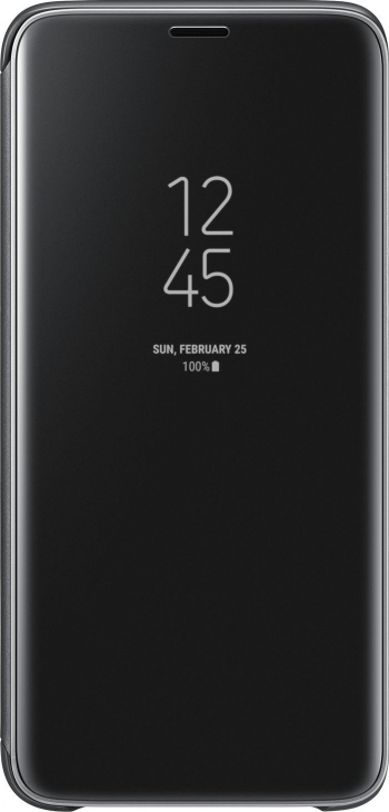 Husa de protectie Clear View pentru Xiaomi Redmi Note 8 Pro flip cover Negru SHO2732