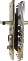 Maner usa Metalica cu sild si butuc broasca echipat complet deschidere stanga