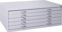 Dulap metalic pentru Desene Harti A0 cu 5 sertare 1350x980x440 mm EXTRA 