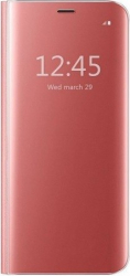 Husa de protectie Clear View pentru Huawei P20 Lite flip cover Rose Gold BBL2628 