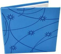 Carcasa CD DVD Colorful din Piele Ecologica Albastru 