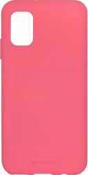 Husa Samsung A02S silicon cu interior de catifea Roz 