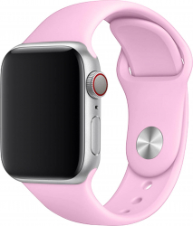 Curea silicon pentru Apple Watch 38/40 mm marimea S/M seriile 1 2 3 4 5 6 roz viu 
