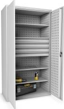 Dulap metalic pentru scule cu 4 sertare si 3 rafturi 1000x500x1900 mm EXTRA 