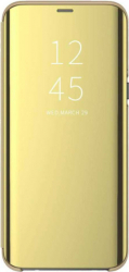 Husa de protectie Clear View pentru LG K51S flip cover Gold BBL2695 