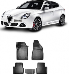 Set covorase auto dedicate ALFA ROMEO GIULIETTA III 3D 2010-2017 - 5 PCS 