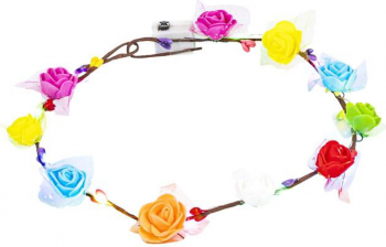 Coronita led petrecere multicolora 