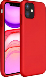Husa protectie compatibila cu iPhone 11 ultra slim silicon Rosu interior din microfibra PlanetPhone