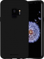 Husa Samsung Galaxy S9 ultra slim silicon Negru cu interior de catifea 