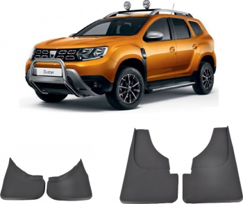 Set Aparatori Noroi Fata+Spate cu sistem de fixare Dacia Duster 2009-2018 
