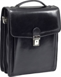 BORSETA BARBATI DIN PIELE NATURALA VACHETTA NEAGRA FB115