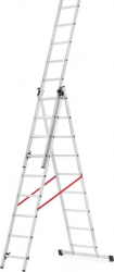 Scara aluminiu 3 tronsoane 3x9 trepte lungime max. 4.54 m fabricata in UE