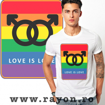 Tricou Personalizat Bumbac- LGBT Men Symbol 