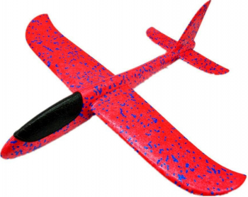 Avion Planor Zenuk and reg - Material Polistiren Perfect pentru Exterior Rosu 