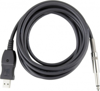 Cablu inregistrare chitara bas jack 6.3mm tata la USB 2.0 3m HOPE R
