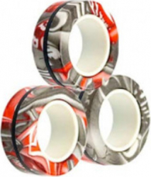 Jucarie antistres Inele Magnetice Zenuk and reg Tricolor cu Efect de Curcubeu Multicolor 