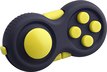 Jucarie Antistres Zenuk and reg - Fidget Toys Joystick Pad Elibereaza Stresul Negru/Galben 