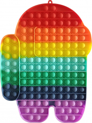 Jucarie POP IT Among Us XXL Zenuk and reg - Fidget Toy Antistres Silicon Multicolor 