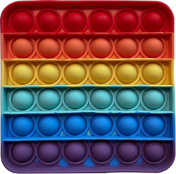 Jucarie Senzoriala Zenuk and reg - Fidget Toy Pop It Now Forma Patrat Antistres Multicolor 