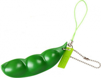 Jucarie Senzoriala Zenuk and reg - Mazare Breloc 3 Boabe 6.5 cm Verde 
