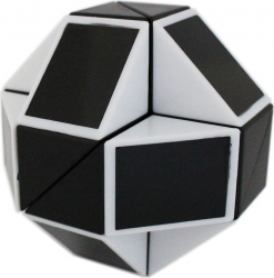 Jucarie Senzoriala Zenuk and reg - Snake Magic Cube Antistes Negru/Alb 