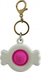 Jucarie Simple Dimple Zenuk and reg - Pop It Breloc Senzoriala Fidget Toys Alb 