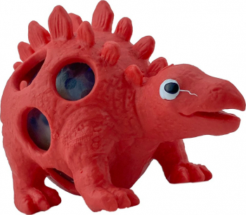 Jucarie Squishy Ball Zenuk and reg - Dinozaur Antistres Senzoriala Rosu 