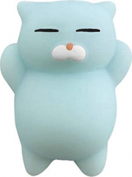 Jucarie Squishy Mushy Zenuk and reg - Pisica Senzoriala Antistres 3-5cm Albastru 