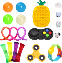 Set 19 Jucarii Zenuk and reg - Fidget Toys Sortimente de Jucarii Speciale Pentru Petreceri de Ziua de Nastere Multicolo 