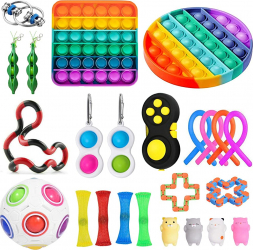 Set 24 jucarii Zenuk and reg - Sensory Fidget Toys Cadoul Perfect Antistres Multicolor 