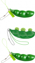 Set 3 Jucarii Mazare Zenuk and reg - Breloc Fidget Toy Antistres Verde 