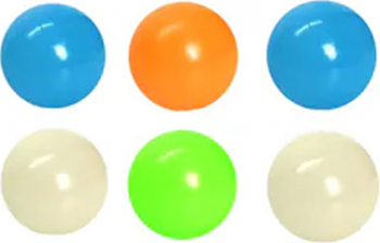 Set 6 Bile Fluorescente Zenuk and reg - Squishy Ball Anti-stres Anti-Anxietate Multicolor 