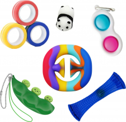 Set 6 jucarii Zenuk and reg - Fidget toys Antistres Anti-anxietate Multicolor 