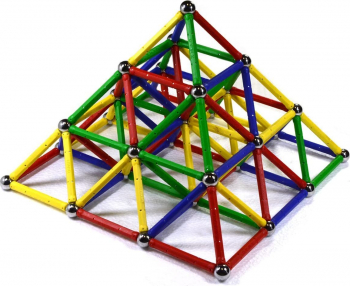 Set de Constructie Magnetic 3D Zenuk and reg - Magic Magnetic 3D 48 Piese Multicolor 