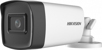 Camera de supraveghere HikVision Analog HD 2 MP Lentila 2.8 mm Distanta IR 40 m Microfon integrat Alb ds-2ce17d0t-it3fs-2.8mm 