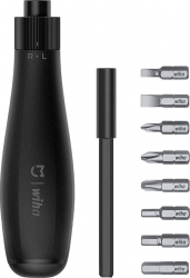 Surubelnita Xiaomi Mi x Wiha 8 in 1 Precision Screwdriver pentru reparatie telefoane calculatoare ceasuri electrocasnice Negru SHO2416