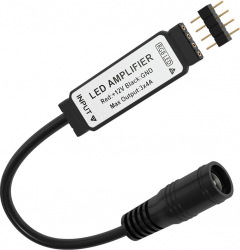 Adaptor si amplificator pentru banda LED Sonoff 24W Negru 