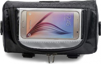 Borseta bicicleta cu suport pentru telefon si bretea functie touchscreen impermeabil Negru BBL2855 
