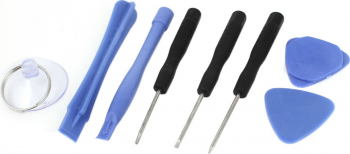 Minikit 7 in 1 pentru desfacut si desurubat componente iPhone si telefoane mobile Negru Albastru SHO2793 