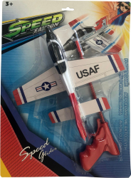 Set avion cu pistol pentru lansare Alb BBL2840 
